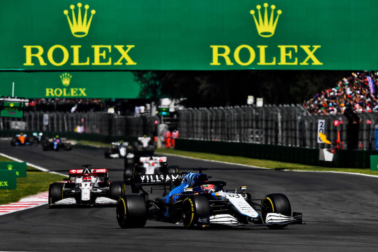 GP CITTA DEL MESSICO, George Russell (GBR) Williams Racing FW43B.
07.11.2021. Formula 1 World Championship, Rd 18, Mexican Grand Prix, Mexico City, Mexico, Gara Day.
- www.xpbimages.com, EMail: requests@xpbimages.com © Copyright: Carrezevoli / XPB Images