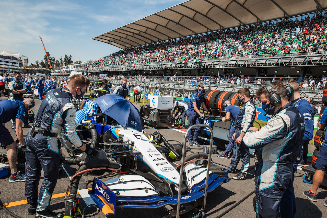 GP CITTA DEL MESSICO, Nicholas Latifi (CDN) Williams Racing FW43B.
07.11.2021. Formula 1 World Championship, Rd 18, Mexican Grand Prix, Mexico City, Mexico, Gara Day.
- www.xpbimages.com, EMail: requests@xpbimages.com © Copyright: Batchelor / XPB Images
