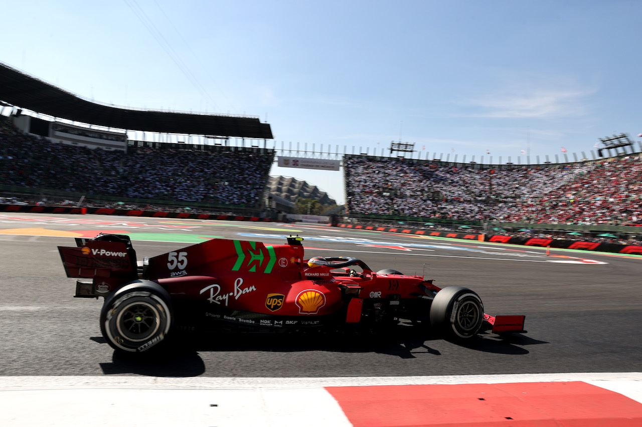 GP CITTA DEL MESSICO, Carlos Sainz Jr (ESP) Ferrari SF-21.
07.11.2021. Formula 1 World Championship, Rd 18, Mexican Grand Prix, Mexico City, Mexico, Gara Day.
- www.xpbimages.com, EMail: requests@xpbimages.com © Copyright: Batchelor / XPB Images