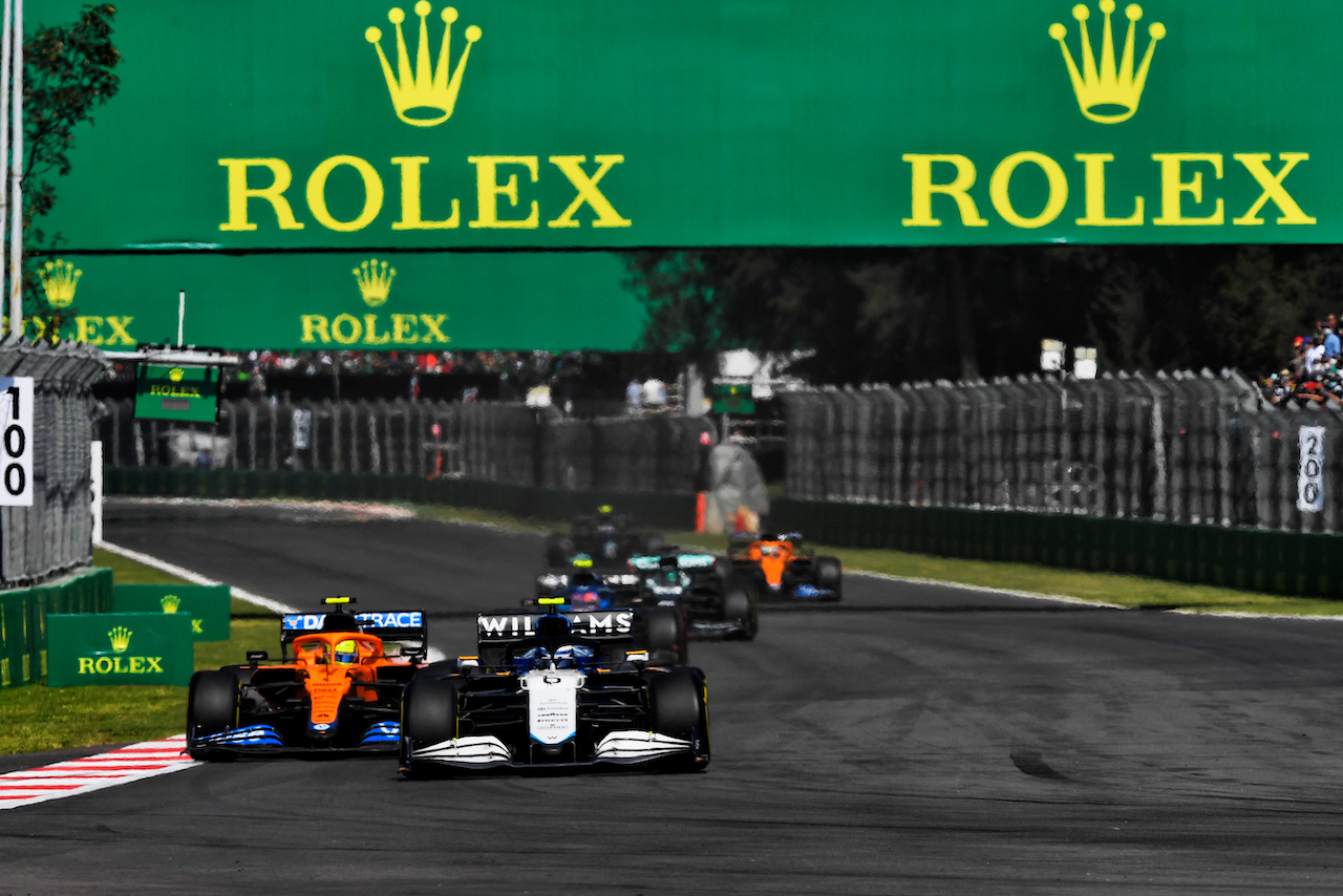 GP CITTA DEL MESSICO, Nicholas Latifi (CDN) Williams Racing FW43B.
07.11.2021. Formula 1 World Championship, Rd 18, Mexican Grand Prix, Mexico City, Mexico, Gara Day.
- www.xpbimages.com, EMail: requests@xpbimages.com © Copyright: Carrezevoli / XPB Images