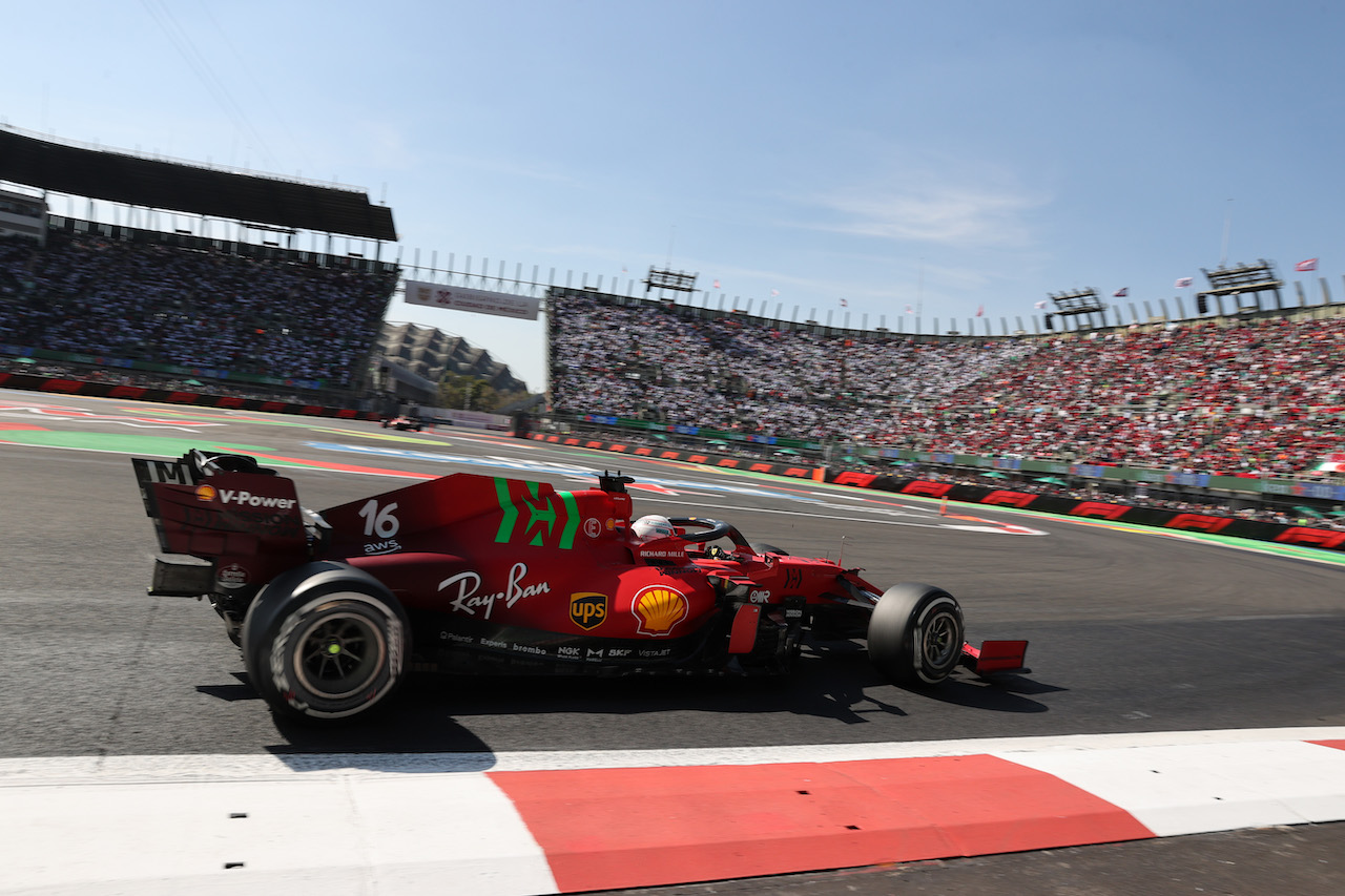 GP CITTA DEL MESSICO, Charles Leclerc (MON) Ferrari SF-21.
07.11.2021. Formula 1 World Championship, Rd 18, Mexican Grand Prix, Mexico City, Mexico, Gara Day.
- www.xpbimages.com, EMail: requests@xpbimages.com © Copyright: Batchelor / XPB Images