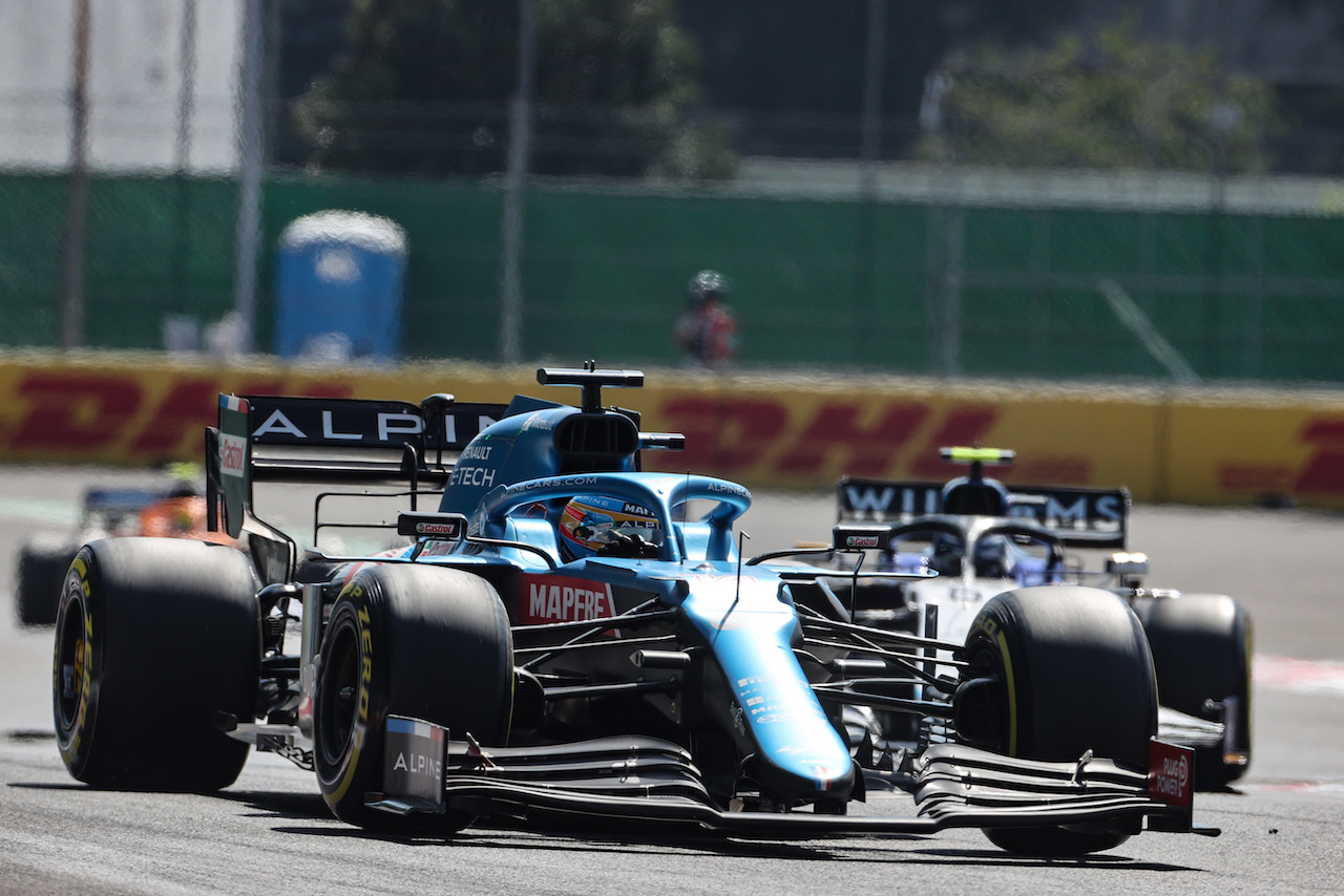GP CITTA DEL MESSICO, Fernando Alonso (ESP) Alpine F1 Team A521.
07.11.2021. Formula 1 World Championship, Rd 18, Mexican Grand Prix, Mexico City, Mexico, Gara Day.
- www.xpbimages.com, EMail: requests@xpbimages.com © Copyright: Charniaux / XPB Images