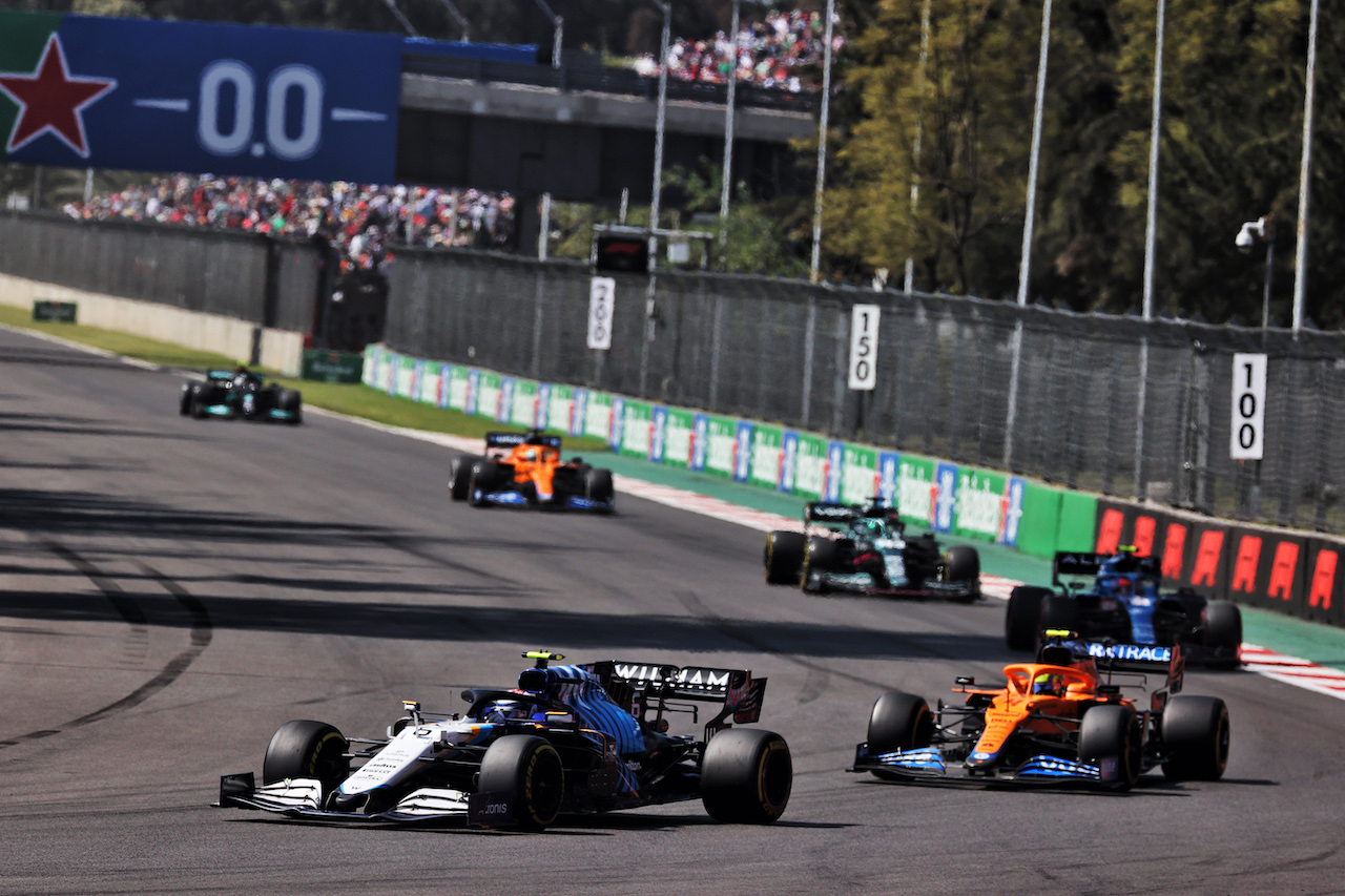 GP CITTA DEL MESSICO, Nicholas Latifi (CDN) Williams Racing FW43B.
07.11.2021. Formula 1 World Championship, Rd 18, Mexican Grand Prix, Mexico City, Mexico, Gara Day.
- www.xpbimages.com, EMail: requests@xpbimages.com © Copyright: Batchelor / XPB Images