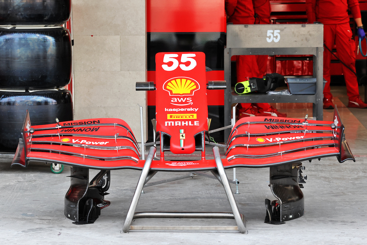 GP CITTA DEL MESSICO, Ferrari SF-21 front wing.
04.11.2021. Formula 1 World Championship, Rd 18, Mexican Grand Prix, Mexico City, Mexico, Preparation Day.
- www.xpbimages.com, EMail: requests@xpbimages.com © Copyright: Batchelor / XPB Images