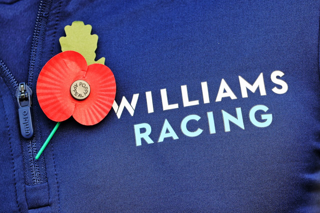 GP CITTA DEL MESSICO, Williams Racing - Poppy Appeal.
04.11.2021. Formula 1 World Championship, Rd 18, Mexican Grand Prix, Mexico City, Mexico, Preparation Day.
- www.xpbimages.com, EMail: requests@xpbimages.com © Copyright: Batchelor / XPB Images