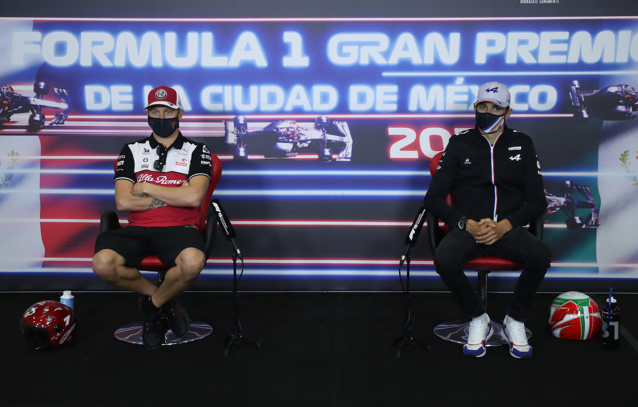 GP CITTA DEL MESSICO, (L to R): Kimi Raikkonen (FIN) Alfa Romeo Racing e Esteban Ocon (FRA) Alpine F1 Team in the FIA Press Conference.
04.11.2021. Formula 1 World Championship, Rd 18, Mexican Grand Prix, Mexico City, Mexico, Preparation Day.
- www.xpbimages.com, EMail: requests@xpbimages.com © Copyright: FIA Pool Image for Editorial Use Only