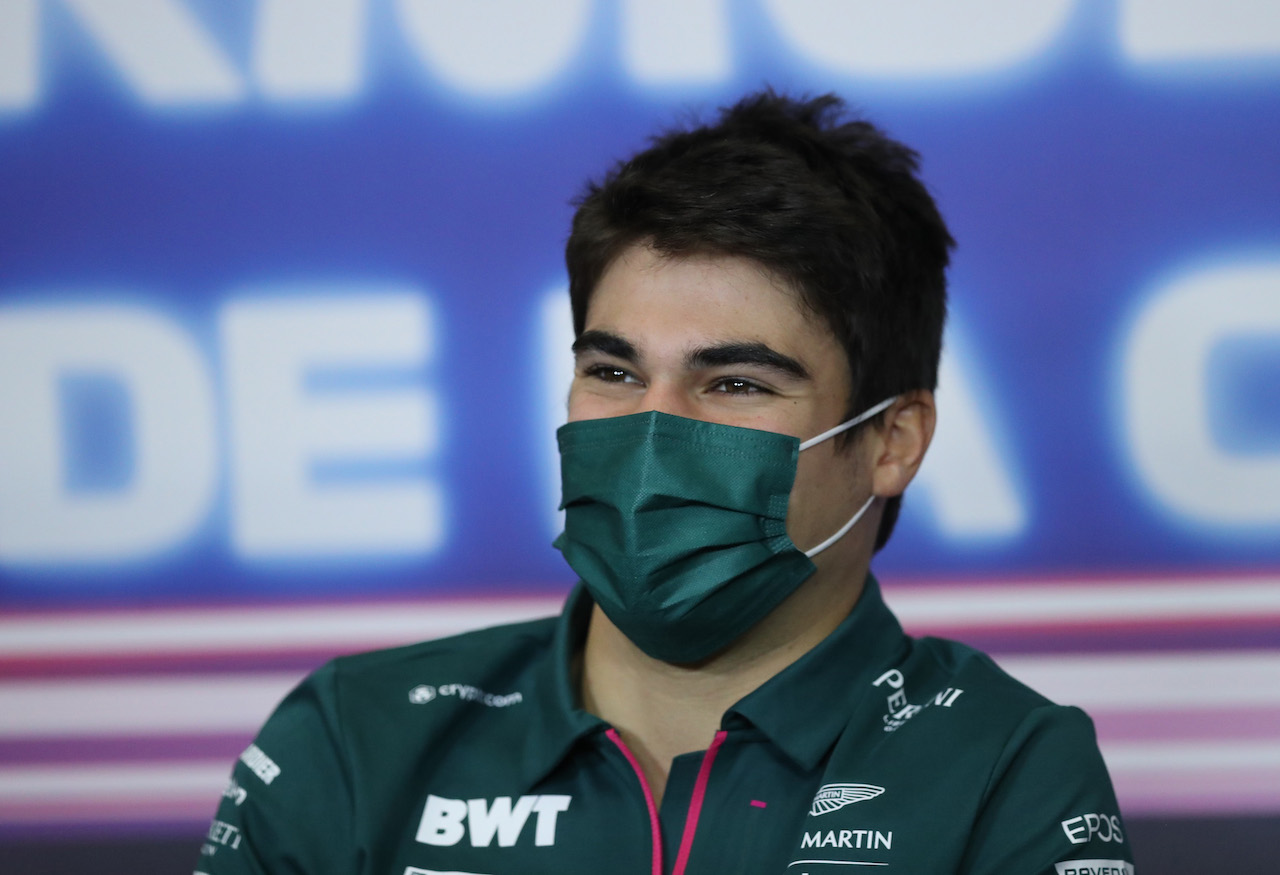 GP CITTA DEL MESSICO, Lance Stroll (CDN) Aston Martin F1 Team in the FIA Press Conference.
04.11.2021. Formula 1 World Championship, Rd 18, Mexican Grand Prix, Mexico City, Mexico, Preparation Day.
- www.xpbimages.com, EMail: requests@xpbimages.com © Copyright: FIA Pool Image for Editorial Use Only