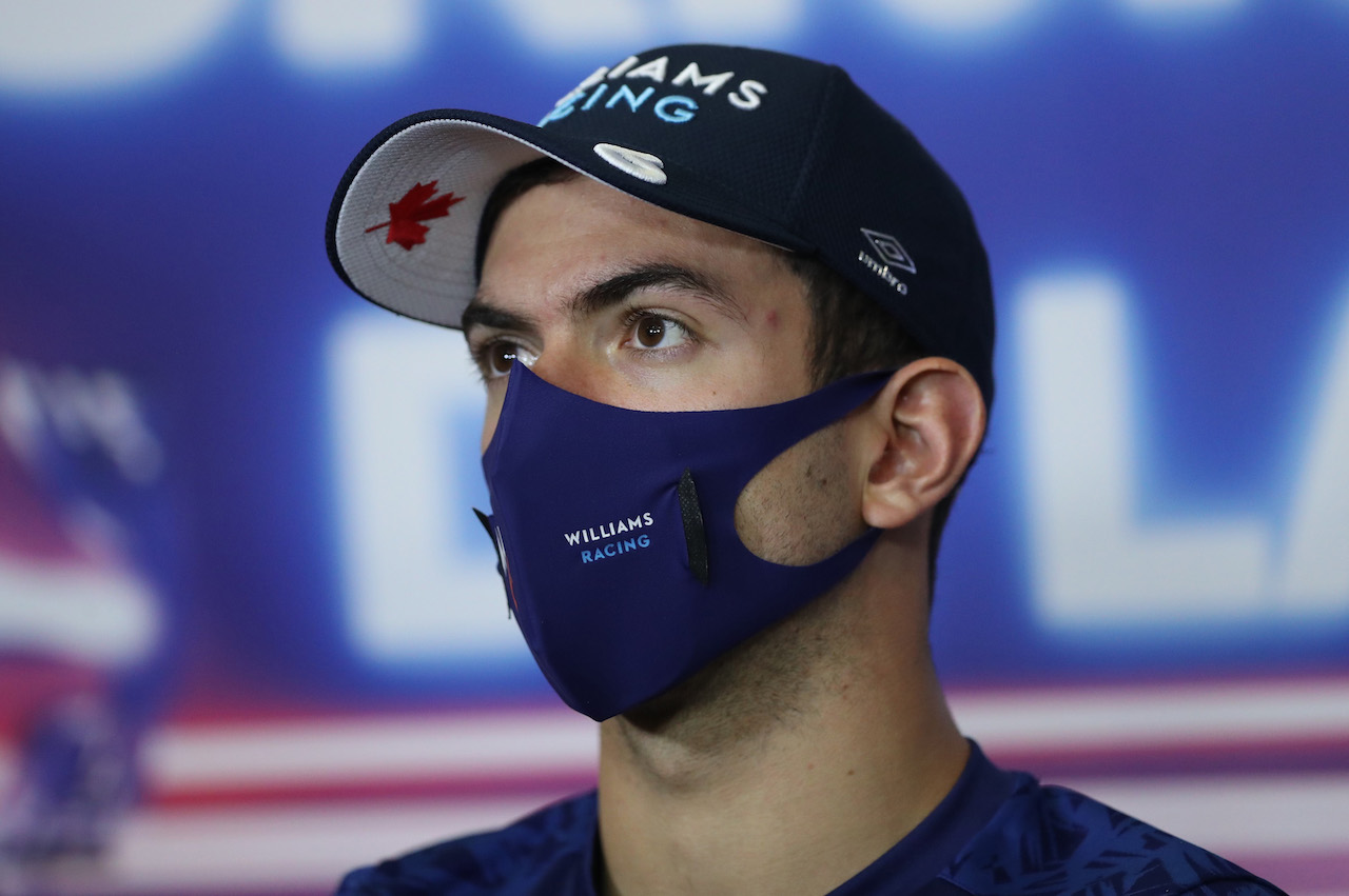 GP CITTA DEL MESSICO, Nicholas Latifi (CDN) Williams Racing in the FIA Press Conference.
04.11.2021. Formula 1 World Championship, Rd 18, Mexican Grand Prix, Mexico City, Mexico, Preparation Day.
- www.xpbimages.com, EMail: requests@xpbimages.com © Copyright: FIA Pool Image for Editorial Use Only
