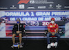 GP CITTA DEL MESSICO, (L to R): Fernando Alonso (ESP) Alpine F1 Team e Charles Leclerc (MON) Ferrari in the FIA Press Conference.
04.11.2021. Formula 1 World Championship, Rd 18, Mexican Grand Prix, Mexico City, Mexico, Preparation Day.
- www.xpbimages.com, EMail: requests@xpbimages.com © Copyright: FIA Pool Image for Editorial Use Only