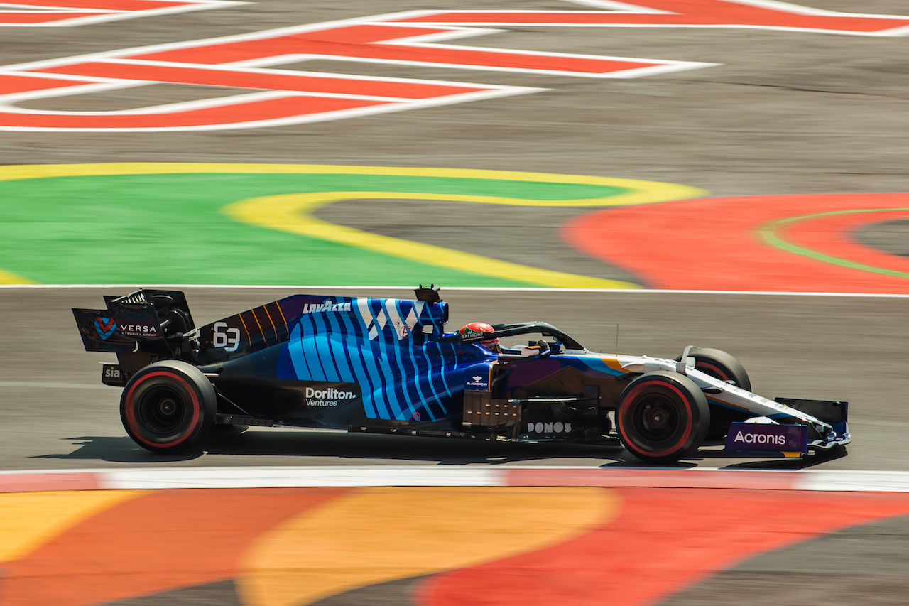 GP CITTA DEL MESSICO, George Russell (GBR) Williams Racing FW43B.
06.11.2021. Formula 1 World Championship, Rd 18, Mexican Grand Prix, Mexico City, Mexico, Qualifiche Day.
- www.xpbimages.com, EMail: requests@xpbimages.com © Copyright: Batchelor / XPB Images
