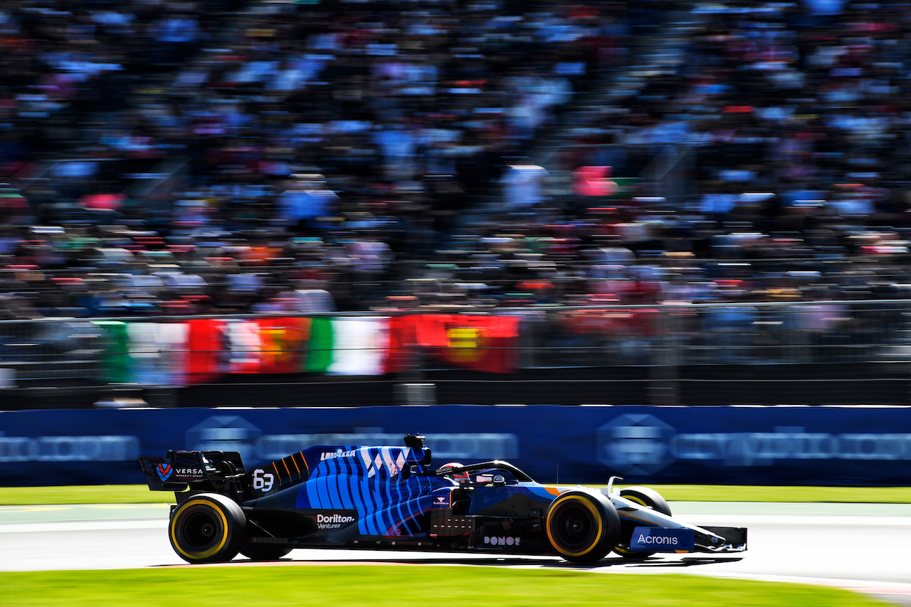 GP CITTA DEL MESSICO, George Russell (GBR) Williams Racing FW43B.
06.11.2021. Formula 1 World Championship, Rd 18, Mexican Grand Prix, Mexico City, Mexico, Qualifiche Day.
- www.xpbimages.com, EMail: requests@xpbimages.com © Copyright: Carrezevoli / XPB Images
