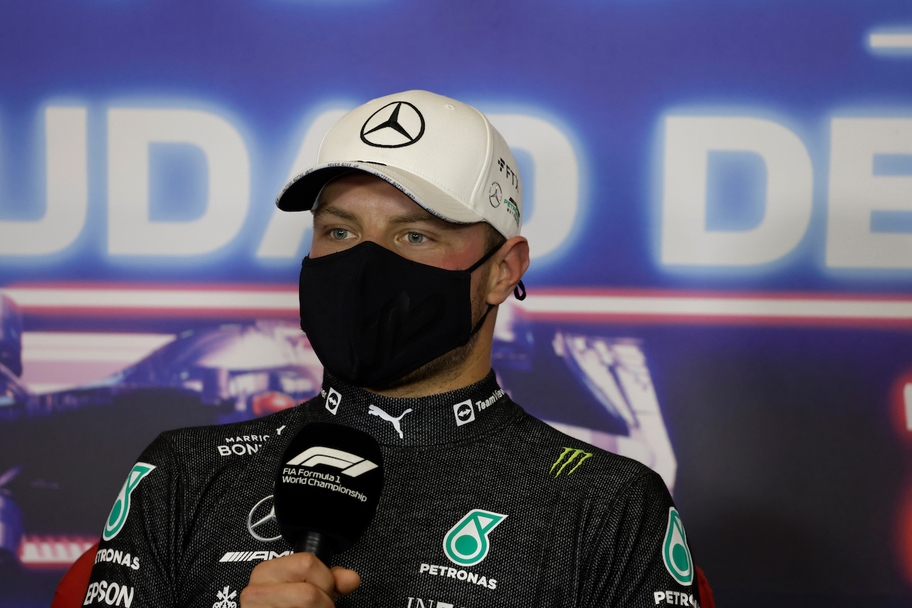 GP CITTA DEL MESSICO, Valtteri Bottas (FIN) Mercedes AMG F1 in the post qualifying FIA Press Conference.
06.11.2021. Formula 1 World Championship, Rd 18, Mexican Grand Prix, Mexico City, Mexico, Qualifiche Day.
- www.xpbimages.com, EMail: requests@xpbimages.com © Copyright: FIA Pool Image for Editorial Use Only