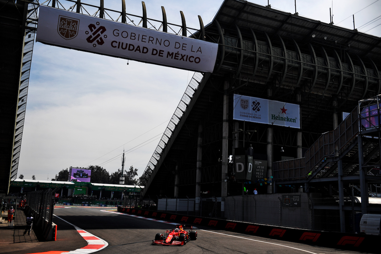 GP CITTA DEL MESSICO, Charles Leclerc (MON) Ferrari SF-21.
06.11.2021. Formula 1 World Championship, Rd 18, Mexican Grand Prix, Mexico City, Mexico, Qualifiche Day.
- www.xpbimages.com, EMail: requests@xpbimages.com © Copyright: Carrezevoli / XPB Images