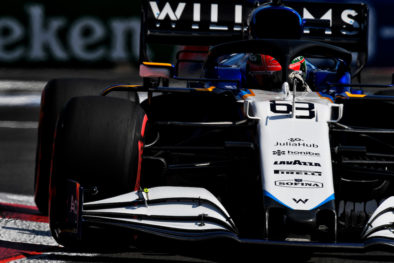GP CITTA DEL MESSICO, George Russell (GBR) Williams Racing FW43B.
06.11.2021. Formula 1 World Championship, Rd 18, Mexican Grand Prix, Mexico City, Mexico, Qualifiche Day.
- www.xpbimages.com, EMail: requests@xpbimages.com © Copyright: Carrezevoli / XPB Images