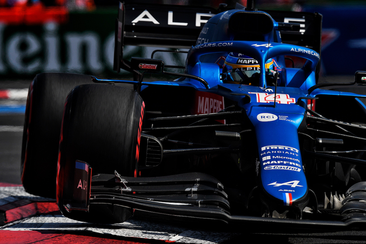 GP CITTA DEL MESSICO, Fernando Alonso (ESP) Alpine F1 Team A521.
06.11.2021. Formula 1 World Championship, Rd 18, Mexican Grand Prix, Mexico City, Mexico, Qualifiche Day.
- www.xpbimages.com, EMail: requests@xpbimages.com © Copyright: Carrezevoli / XPB Images