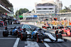 GP CITTA DEL MESSICO, Nicholas Latifi (CDN) Williams Racing FW43B e George Russell (GBR) Williams Racing FW43B leave the pits.
06.11.2021. Formula 1 World Championship, Rd 18, Mexican Grand Prix, Mexico City, Mexico, Qualifiche Day.
- www.xpbimages.com, EMail: requests@xpbimages.com © Copyright: Batchelor / XPB Images