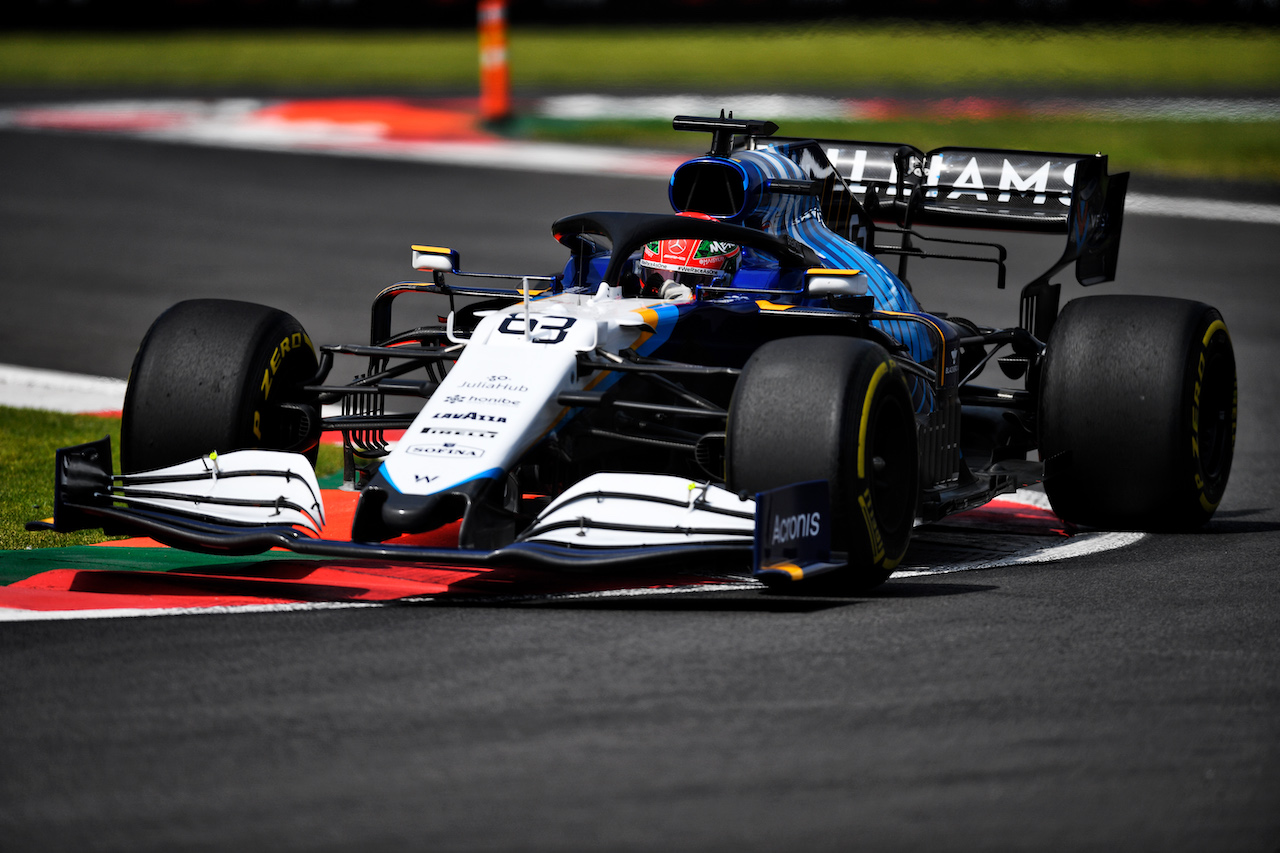 GP CITTA DEL MESSICO, George Russell (GBR) Williams Racing FW43B.
05.11.2021. Formula 1 World Championship, Rd 18, Mexican Grand Prix, Mexico City, Mexico, Practice Day.
- www.xpbimages.com, EMail: requests@xpbimages.com © Copyright: Carrezevoli / XPB Images