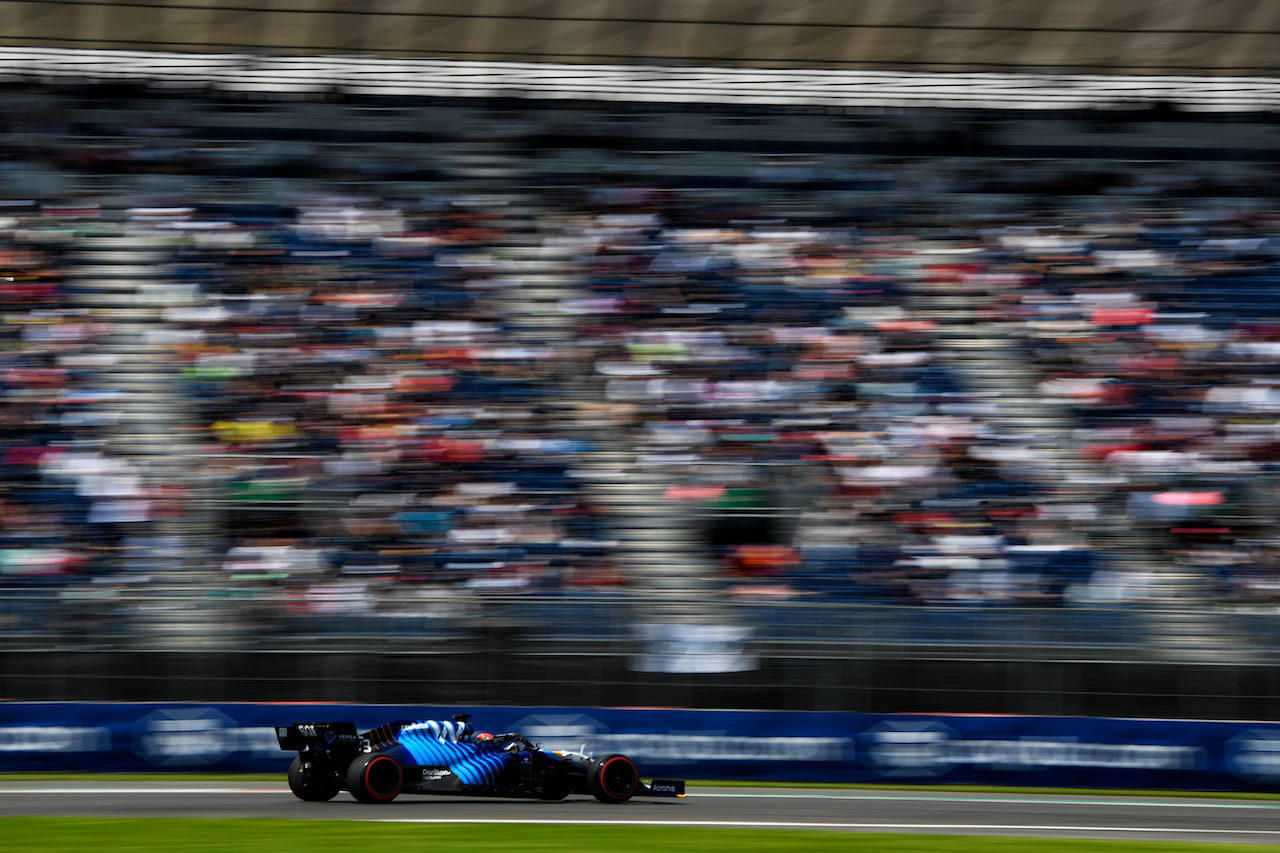 GP CITTA DEL MESSICO, George Russell (GBR) Williams Racing FW43B.
05.11.2021. Formula 1 World Championship, Rd 18, Mexican Grand Prix, Mexico City, Mexico, Practice Day.
- www.xpbimages.com, EMail: requests@xpbimages.com © Copyright: Carrezevoli / XPB Images