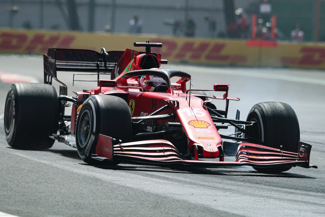 GP CITTA DEL MESSICO, Charles Leclerc (MON) Ferrari SF-21.
05.11.2021. Formula 1 World Championship, Rd 18, Mexican Grand Prix, Mexico City, Mexico, Practice Day.
- www.xpbimages.com, EMail: requests@xpbimages.com © Copyright: Charniaux / XPB Images