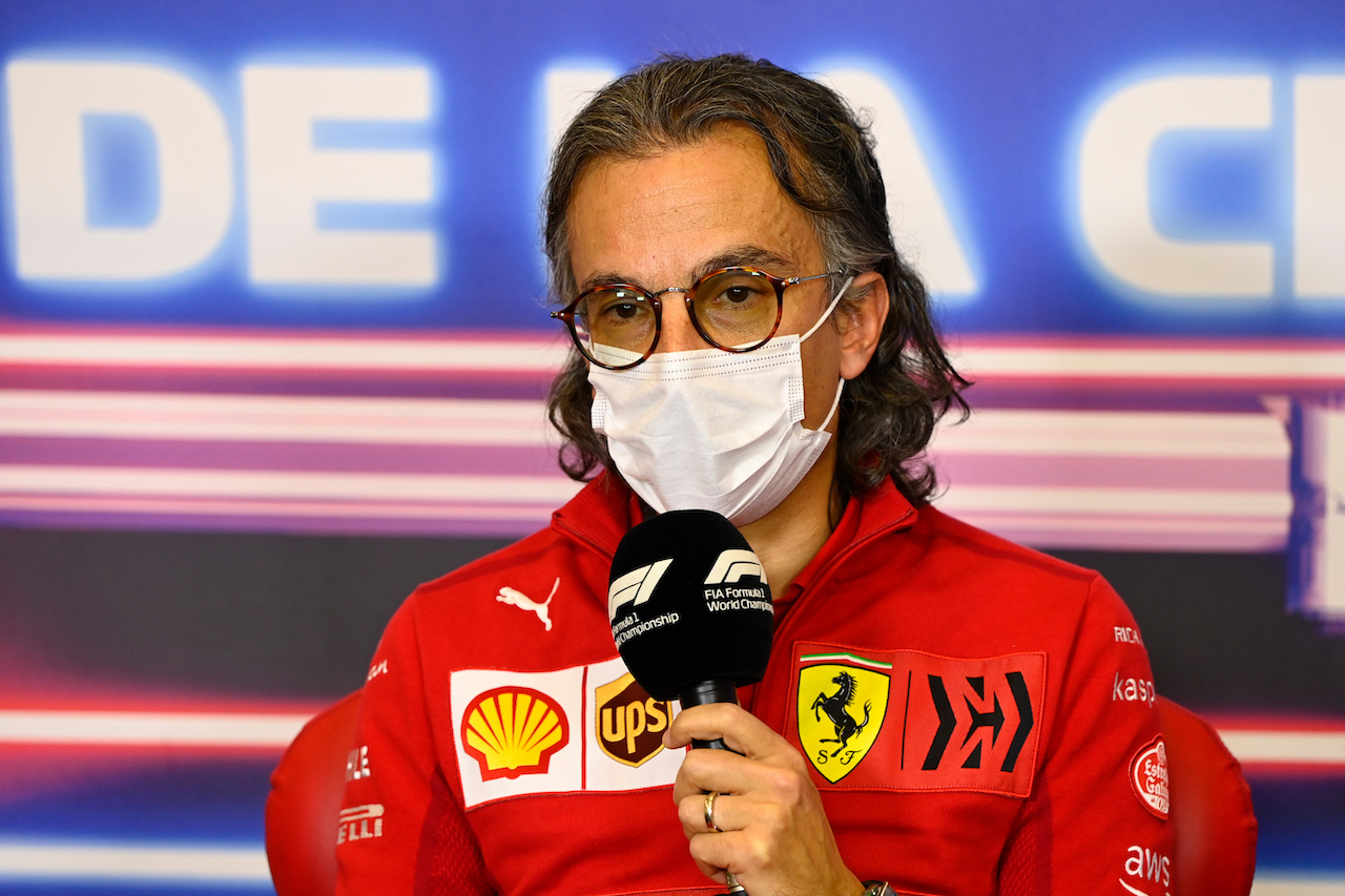 GP CITTA DEL MESSICO, Laurent Mekies (FRA) Ferrari Sporting Director in the FIA Press Conference.
05.11.2021. Formula 1 World Championship, Rd 18, Mexican Grand Prix, Mexico City, Mexico, Practice Day.
- www.xpbimages.com, EMail: requests@xpbimages.com © Copyright: FIA Pool Image for Editorial Use Only
