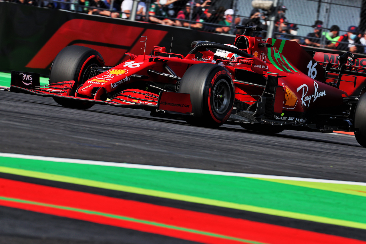 GP CITTA DEL MESSICO, Charles Leclerc (MON) Ferrari SF-21.
05.11.2021. Formula 1 World Championship, Rd 18, Mexican Grand Prix, Mexico City, Mexico, Practice Day.
- www.xpbimages.com, EMail: requests@xpbimages.com © Copyright: Batchelor / XPB Images