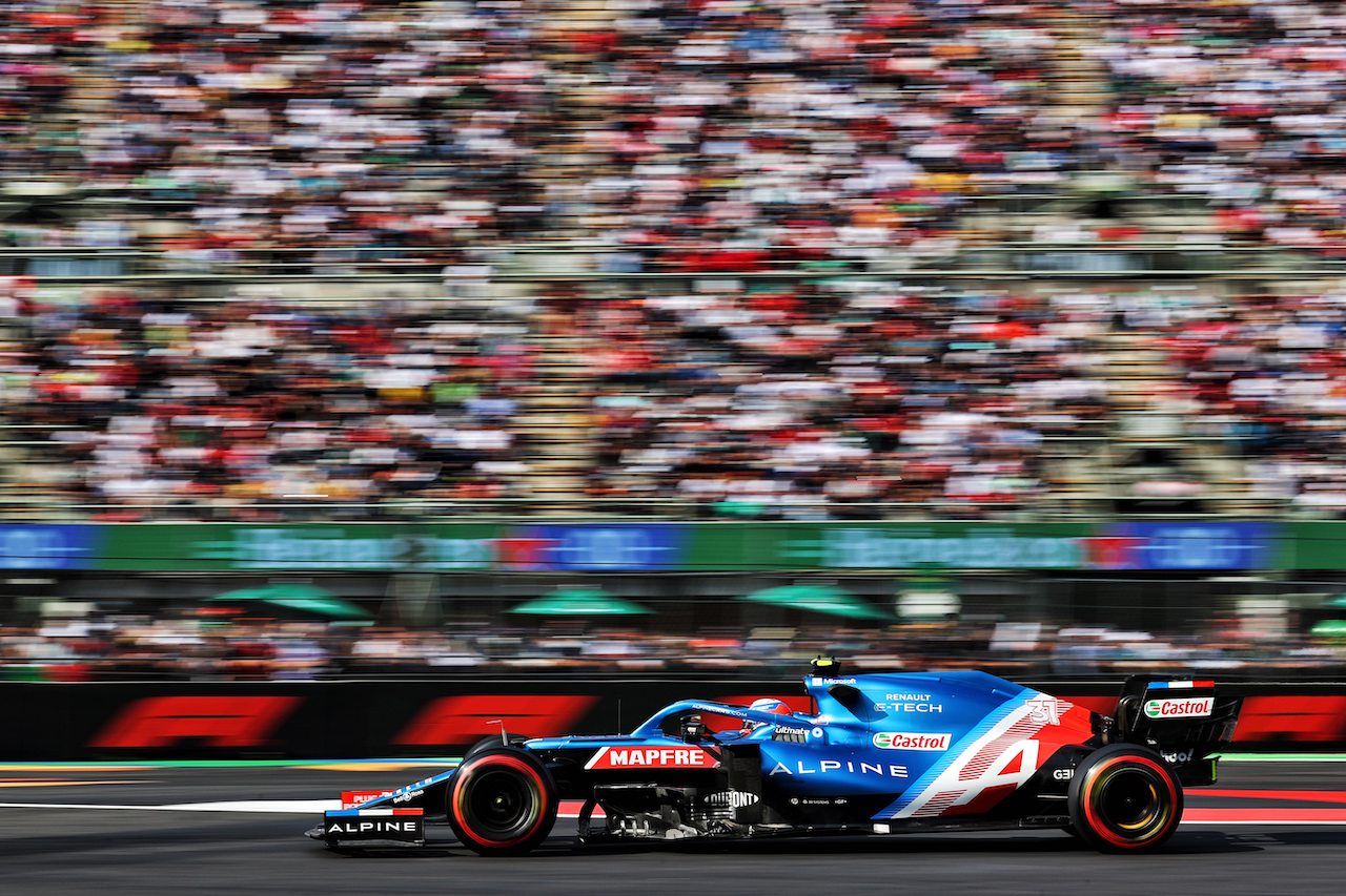 GP CITTA DEL MESSICO, Esteban Ocon (FRA) Alpine F1 Team A521.
05.11.2021. Formula 1 World Championship, Rd 18, Mexican Grand Prix, Mexico City, Mexico, Practice Day.
- www.xpbimages.com, EMail: requests@xpbimages.com © Copyright: Batchelor / XPB Images