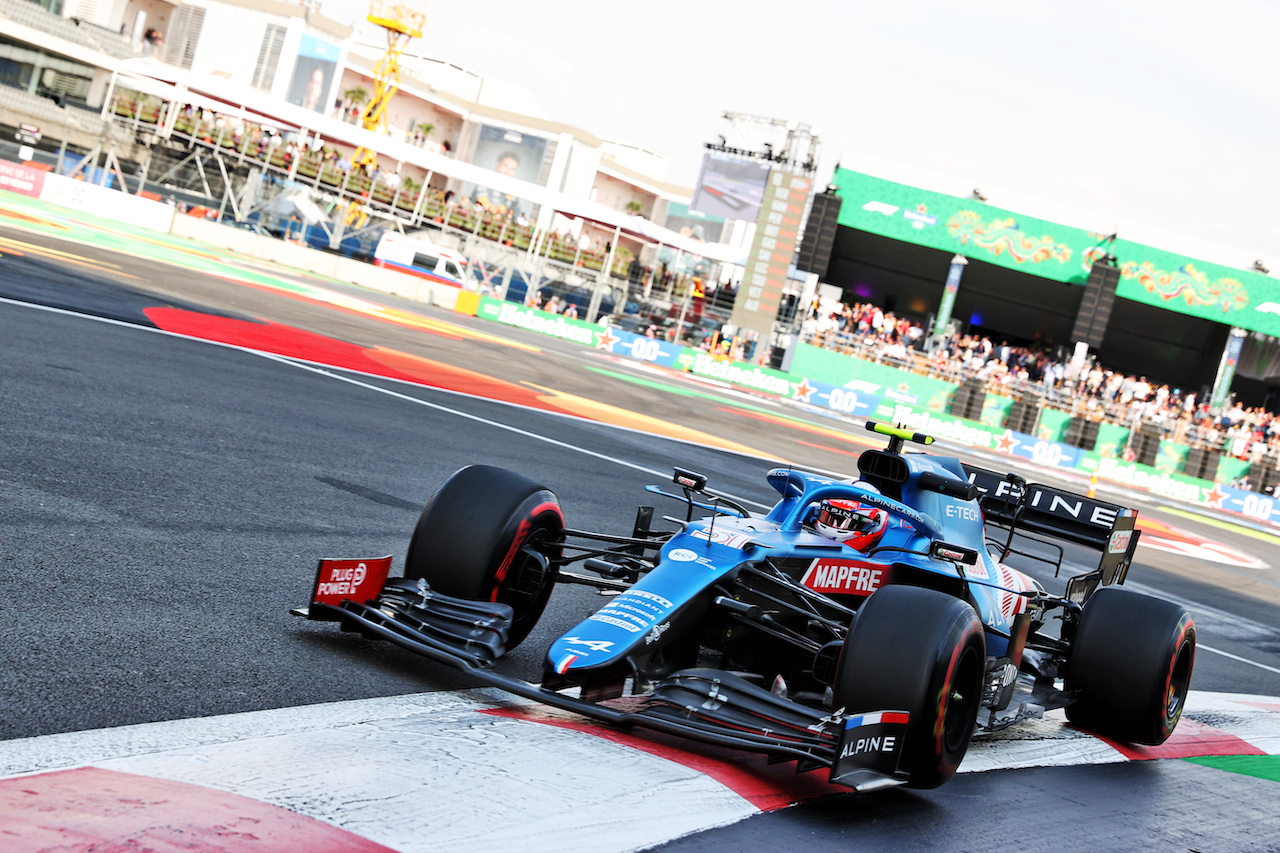 GP CITTA DEL MESSICO, Esteban Ocon (FRA) Alpine F1 Team A521.
05.11.2021. Formula 1 World Championship, Rd 18, Mexican Grand Prix, Mexico City, Mexico, Practice Day.
- www.xpbimages.com, EMail: requests@xpbimages.com © Copyright: Batchelor / XPB Images