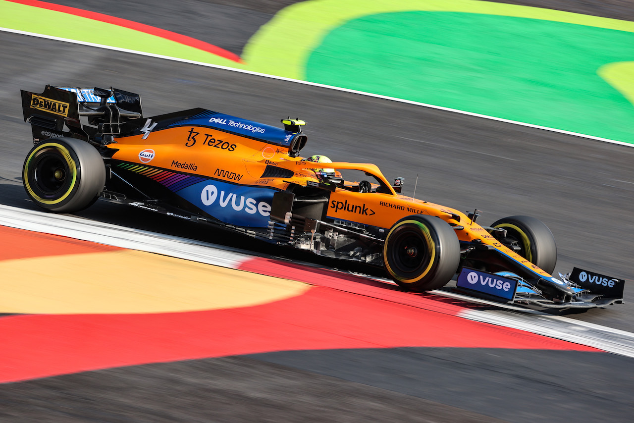 GP CITTA DEL MESSICO, Lando Norris (GBR) McLaren MCL35M.
05.11.2021. Formula 1 World Championship, Rd 18, Mexican Grand Prix, Mexico City, Mexico, Practice Day.
- www.xpbimages.com, EMail: requests@xpbimages.com © Copyright: Charniaux / XPB Images
