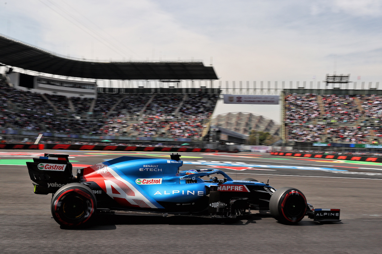 GP CITTA DEL MESSICO, Fernando Alonso (ESP) Alpine F1 Team A521.
05.11.2021. Formula 1 World Championship, Rd 18, Mexican Grand Prix, Mexico City, Mexico, Practice Day.
- www.xpbimages.com, EMail: requests@xpbimages.com © Copyright: Batchelor / XPB Images