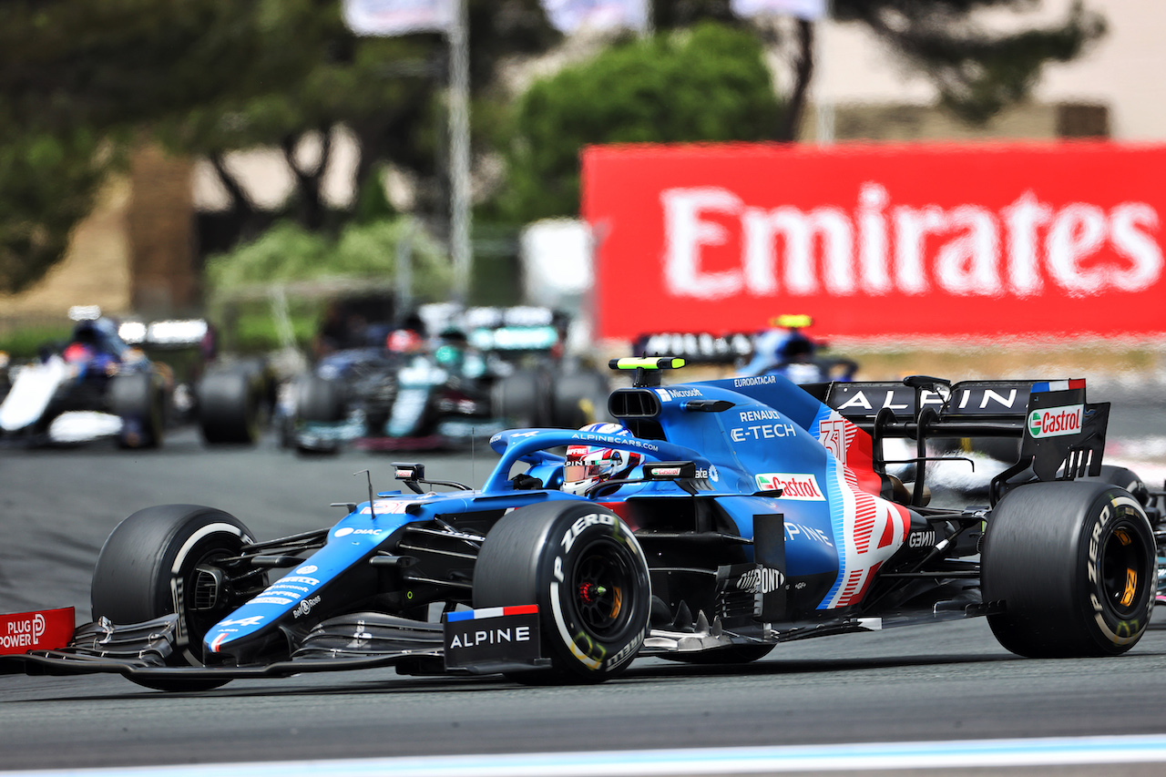 GP FRANCIA, Esteban Ocon (FRA) Alpine F1 Team A521.
20.06.2021. Formula 1 World Championship, Rd 7, French Grand Prix, Paul Ricard, France, Gara Day.
- www.xpbimages.com, EMail: requests@xpbimages.com © Copyright: Charniaux / XPB Images