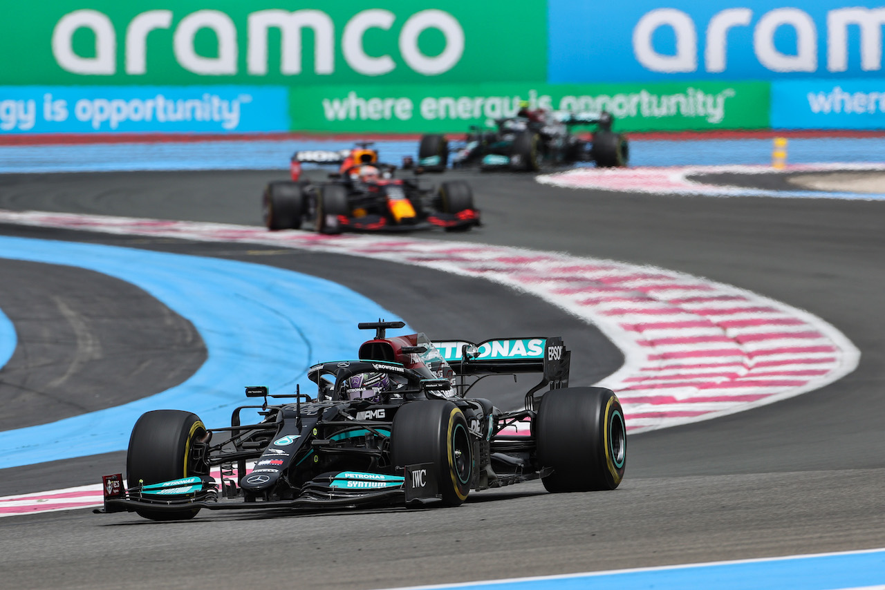 GP FRANCIA, Lewis Hamilton (GBR), Mercedes AMG F1  
20.06.2021. Formula 1 World Championship, Rd 7, French Grand Prix, Paul Ricard, France, Gara Day.
- www.xpbimages.com, EMail: requests@xpbimages.com ¬© Copyright: Charniaux / XPB Images