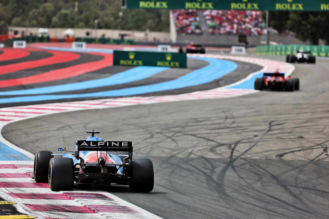 GP FRANCIA, Fernando Alonso (ESP) Alpine F1 Team A521.
20.06.2021. Formula 1 World Championship, Rd 7, French Grand Prix, Paul Ricard, France, Gara Day.
- www.xpbimages.com, EMail: requests@xpbimages.com © Copyright: Batchelor / XPB Images