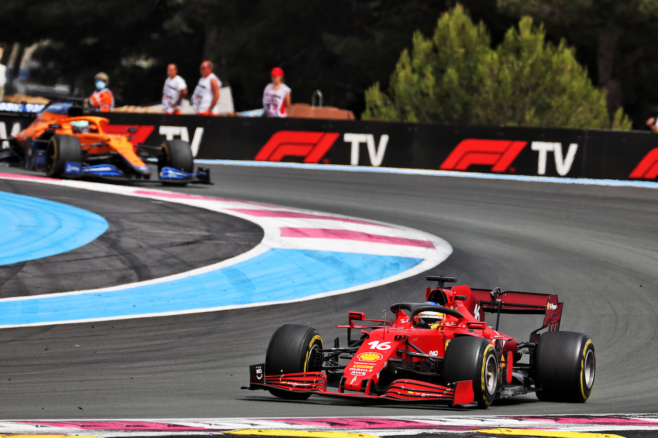 GP FRANCIA, Charles Leclerc (MON) Ferrari SF-21.
20.06.2021. Formula 1 World Championship, Rd 7, French Grand Prix, Paul Ricard, France, Gara Day.
- www.xpbimages.com, EMail: requests@xpbimages.com © Copyright: Batchelor / XPB Images