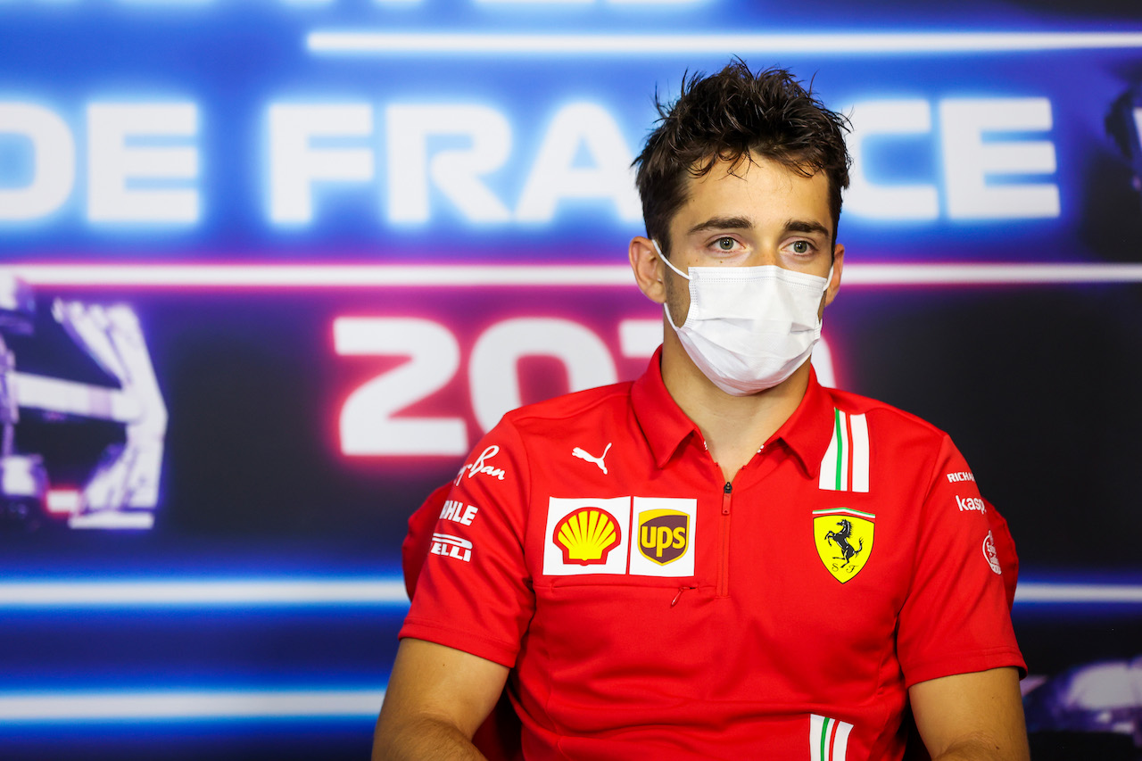 GP FRANCIA, Charles Leclerc (MON) Ferrari in the FIA Press Conference.
17.06.2021. Formula 1 World Championship, Rd 7, French Grand Prix, Paul Ricard, France, Preparation Day.
- www.xpbimages.com, EMail: requests@xpbimages.com © Copyright: FIA Pool Image for Editorial Use Only