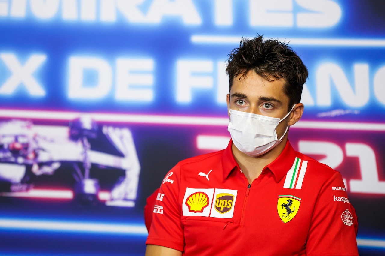 GP FRANCIA, Charles Leclerc (MON) Ferrari in the FIA Press Conference.
17.06.2021. Formula 1 World Championship, Rd 7, French Grand Prix, Paul Ricard, France, Preparation Day.
- www.xpbimages.com, EMail: requests@xpbimages.com © Copyright: FIA Pool Image for Editorial Use Only