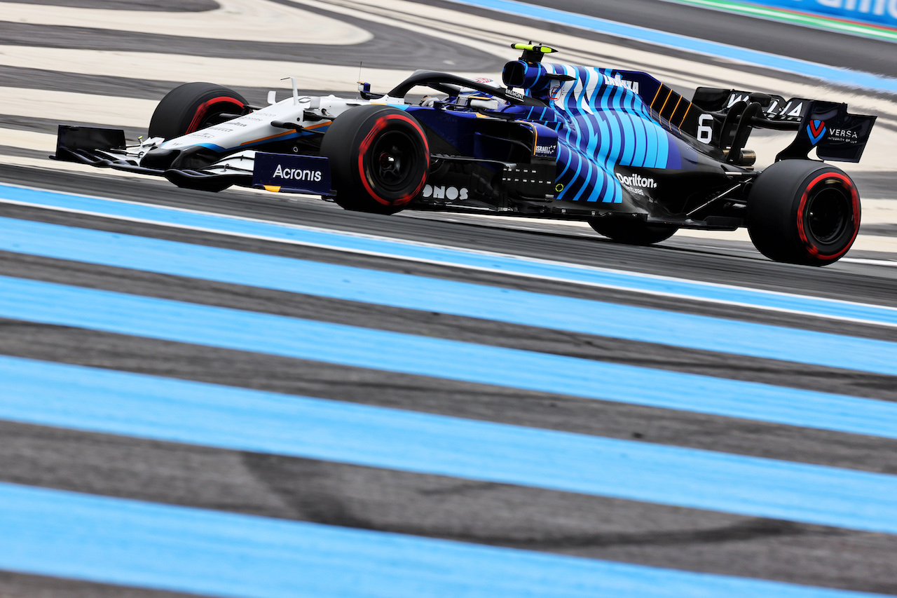 GP FRANCIA, Nicholas Latifi (CDN) Williams Racing FW43B.
19.06.2021. Formula 1 World Championship, Rd 7, French Grand Prix, Paul Ricard, France, Qualifiche Day.
- www.xpbimages.com, EMail: requests@xpbimages.com © Copyright: Batchelor / XPB Images