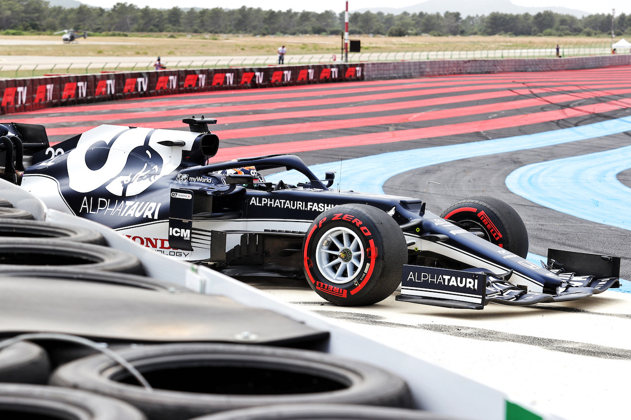 GP FRANCIA, Yuki Tsunoda (JPN) AlphaTauri AT02 crashed out of qualifying.
19.06.2021. Formula 1 World Championship, Rd 7, French Grand Prix, Paul Ricard, France, Qualifiche Day.
- www.xpbimages.com, EMail: requests@xpbimages.com © Copyright: Charniaux / XPB Images
