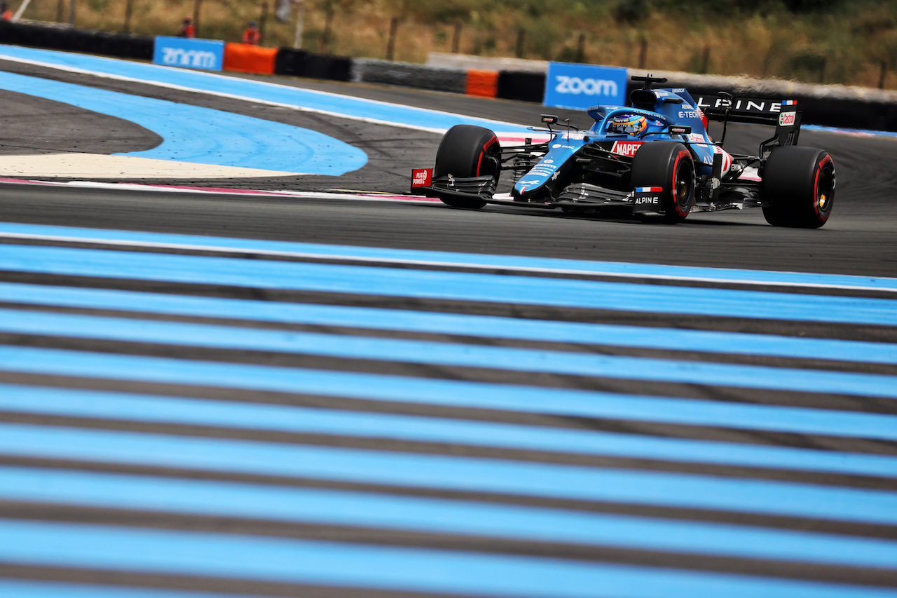 GP FRANCIA, Fernando Alonso (ESP) Alpine F1 Team A521.
19.06.2021. Formula 1 World Championship, Rd 7, French Grand Prix, Paul Ricard, France, Qualifiche Day.
- www.xpbimages.com, EMail: requests@xpbimages.com © Copyright: Batchelor / XPB Images
