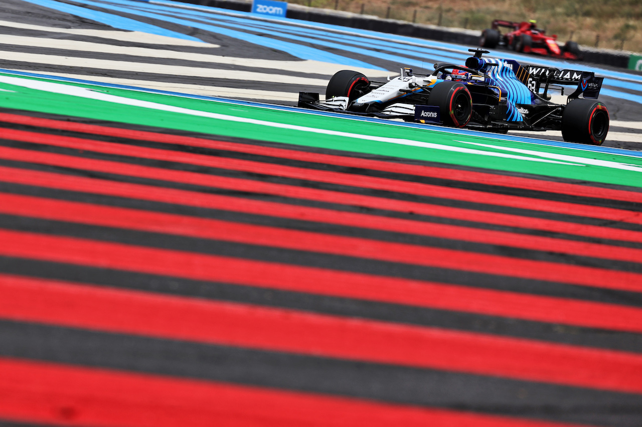 GP FRANCIA, George Russell (GBR) Williams Racing FW43B.
19.06.2021. Formula 1 World Championship, Rd 7, French Grand Prix, Paul Ricard, France, Qualifiche Day.
- www.xpbimages.com, EMail: requests@xpbimages.com © Copyright: Batchelor / XPB Images