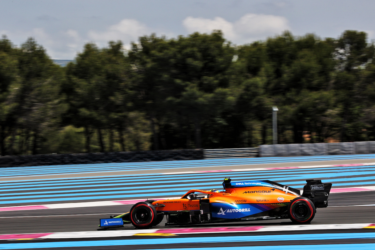 GP FRANCIA, Lando Norris (GBR) McLaren MCL35M.
18.06.2021. Formula 1 World Championship, Rd 7, French Grand Prix, Paul Ricard, France, Practice Day.
- www.xpbimages.com, EMail: requests@xpbimages.com © Copyright: Batchelor / XPB Images