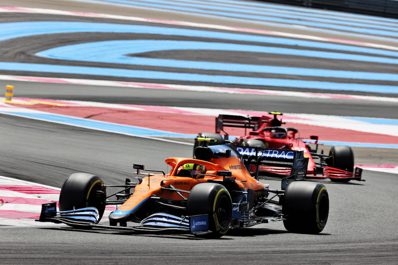 GP FRANCIA, Lando Norris (GBR) McLaren MCL35M.
18.06.2021. Formula 1 World Championship, Rd 7, French Grand Prix, Paul Ricard, France, Practice Day.
- www.xpbimages.com, EMail: requests@xpbimages.com © Copyright: Batchelor / XPB Images