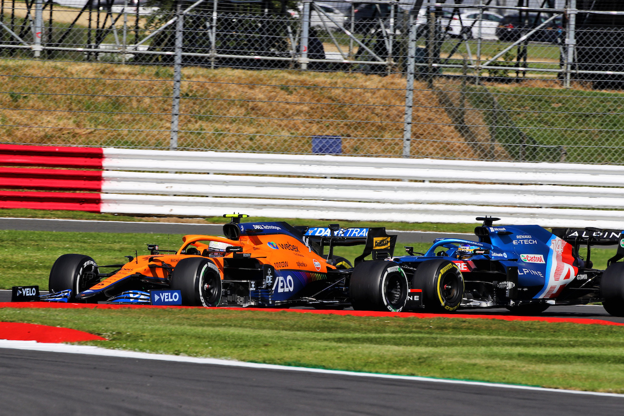 GP GRAN BRETAGNA, Lando Norris (GBR) McLaren MCL35M.
18.07.2021. Formula 1 World Championship, Rd 10, British Grand Prix, Silverstone, England, Gara Day.
 - www.xpbimages.com, EMail: requests@xpbimages.com © Copyright: Davenport / XPB Images