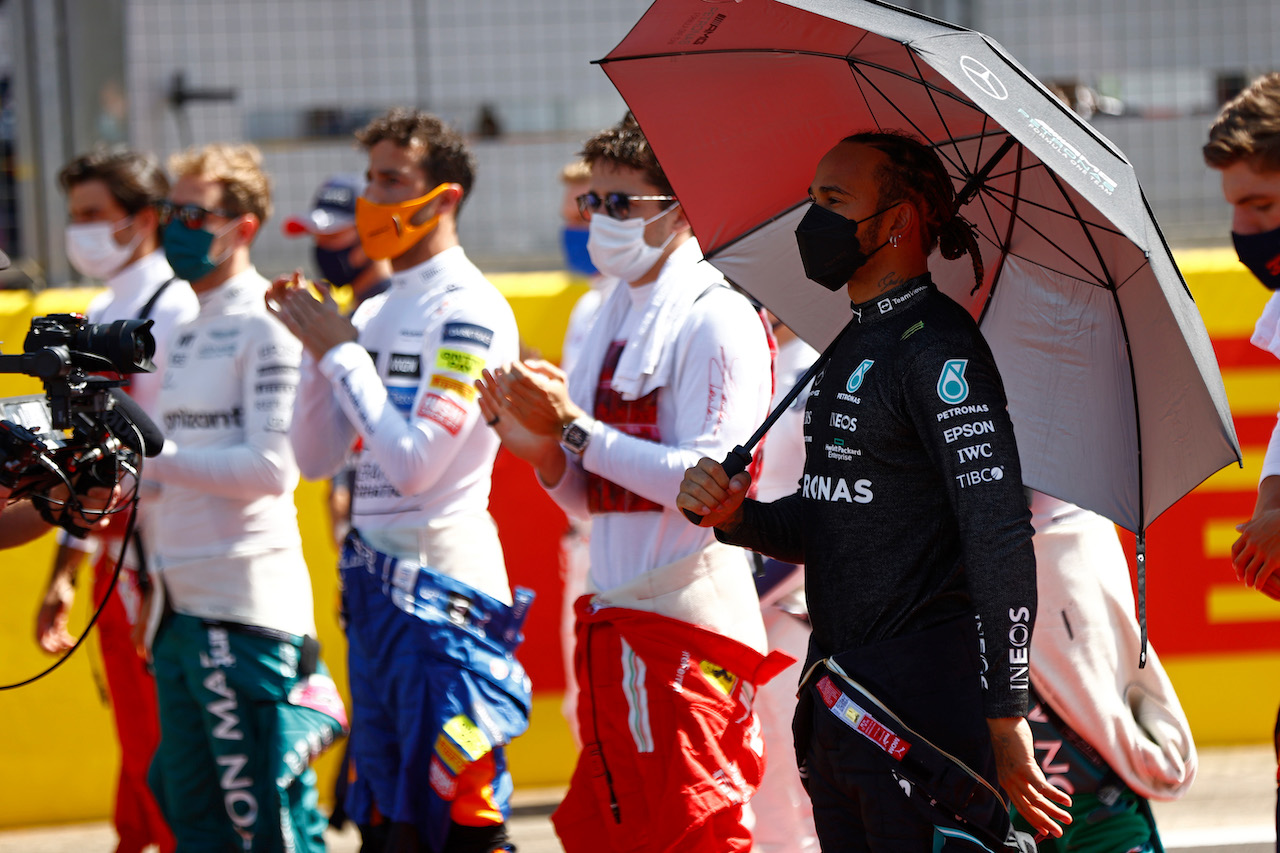 GP GRAN BRETAGNA, Lewis Hamilton (GBR) Mercedes AMG F1 on the grid.
18.07.2021. Formula 1 World Championship, Rd 10, British Grand Prix, Silverstone, England, Gara Day.
- www.xpbimages.com, EMail: requests@xpbimages.com © Copyright: FIA Pool Image for Editorial Use Only