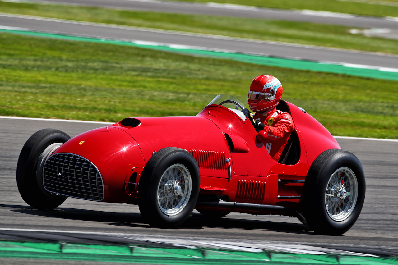 GP GRAN BRETAGNA, Charles Leclerc (MON) Ferrari laps in a vintage F1 Ferrari.
18.07.2021. Formula 1 World Championship, Rd 10, British Grand Prix, Silverstone, England, Gara Day.
 - www.xpbimages.com, EMail: requests@xpbimages.com © Copyright: Davenport / XPB Images