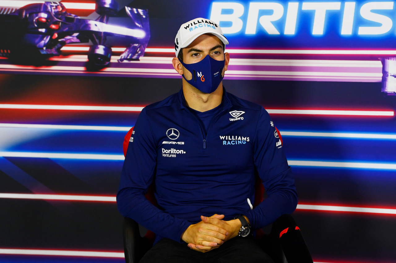 GP GRAN BRETAGNA, Nicholas Latifi (CDN) Williams Racing in the FIA Press Conference.
15.07.2021. Formula 1 World Championship, Rd 10, British Grand Prix, Silverstone, England, Preparation Day.
- www.xpbimages.com, EMail: requests@xpbimages.com © Copyright: FIA Pool Image for Editorial Use Only