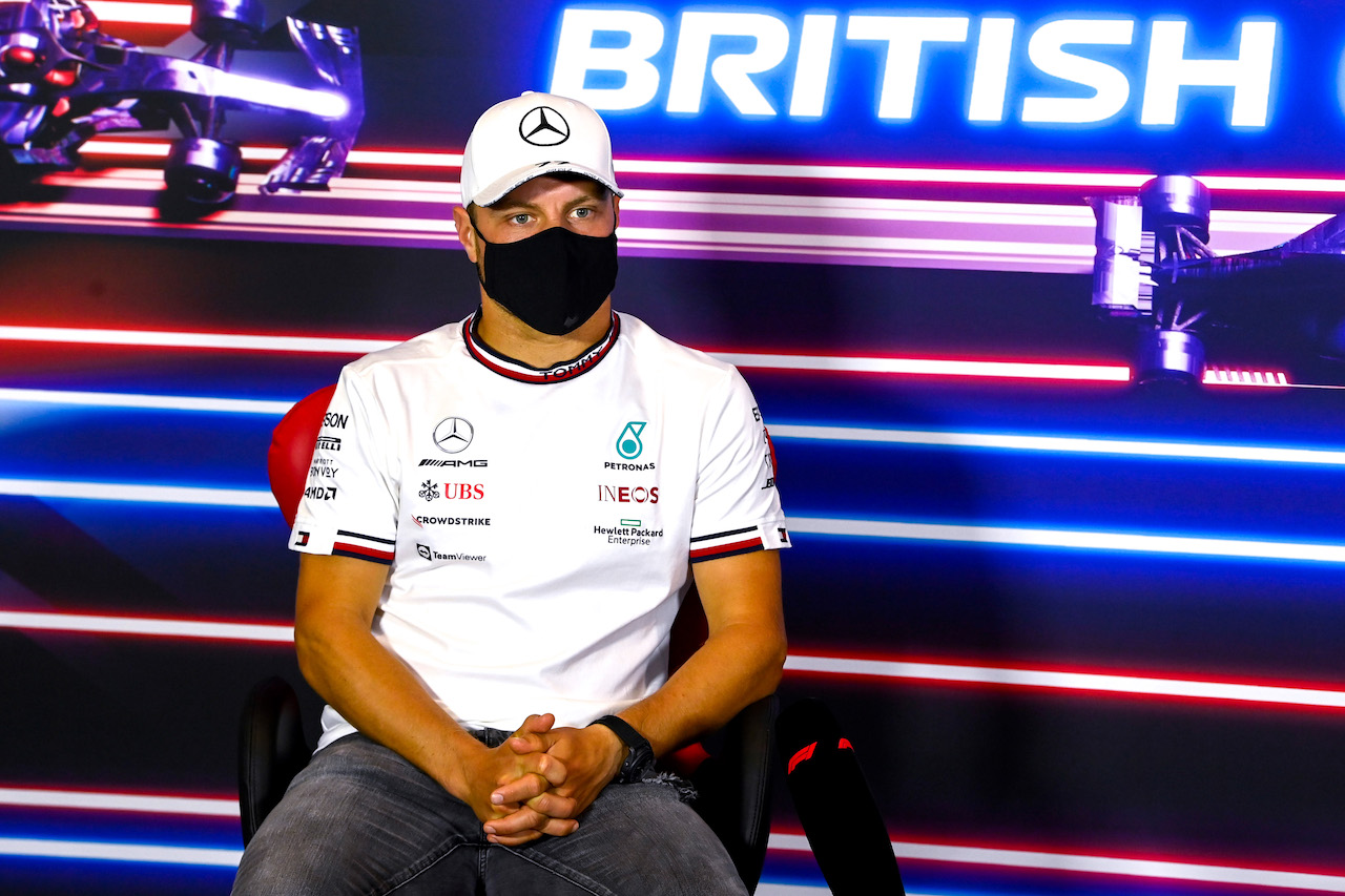 GP GRAN BRETAGNA, Valtteri Bottas (FIN) Mercedes AMG F1 in the FIA Press Conference.
15.07.2021. Formula 1 World Championship, Rd 10, British Grand Prix, Silverstone, England, Preparation Day.
- www.xpbimages.com, EMail: requests@xpbimages.com © Copyright: FIA Pool Image for Editorial Use Only
