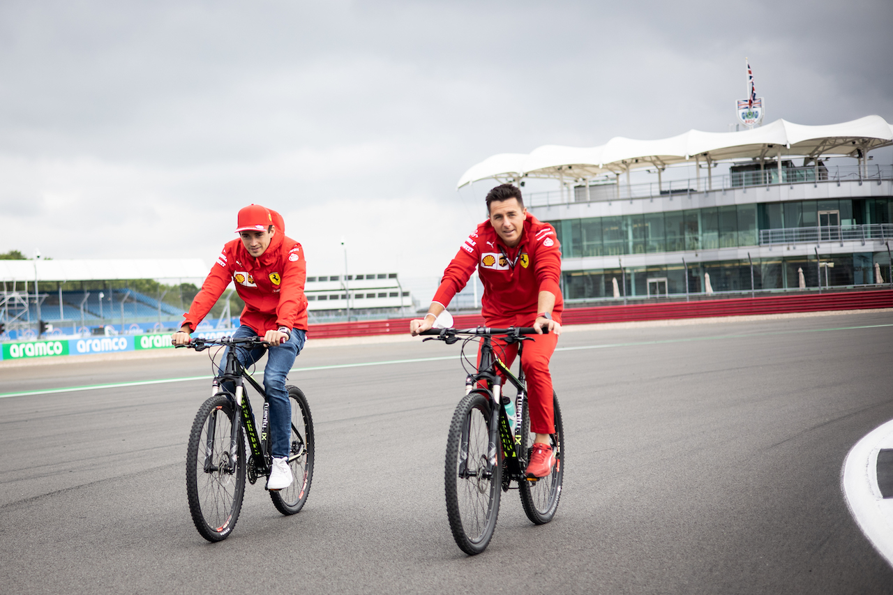 GP GRAN BRETAGNA, Charles Leclerc (MON) Ferrari rides the circuit.
15.07.2021. Formula 1 World Championship, Rd 10, British Grand Prix, Silverstone, England, Preparation Day.
- www.xpbimages.com, EMail: requests@xpbimages.com © Copyright: Bearne / XPB Images