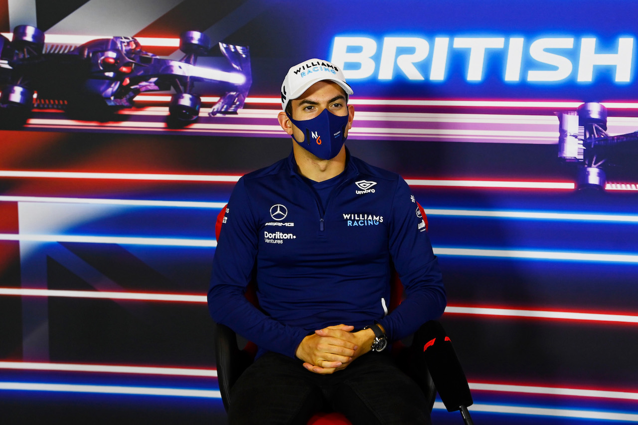 GP GRAN BRETAGNA, Nicholas Latifi (CDN) Williams Racing in the FIA Press Conference.
15.07.2021. Formula 1 World Championship, Rd 10, British Grand Prix, Silverstone, England, Preparation Day.
- www.xpbimages.com, EMail: requests@xpbimages.com © Copyright: FIA Pool Image for Editorial Use Only