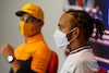GP GRAN BRETAGNA, Lewis Hamilton (GBR) Mercedes AMG F1 e Lando Norris (GBR) McLaren in the FIA Press Conference.
15.07.2021. Formula 1 World Championship, Rd 10, British Grand Prix, Silverstone, England, Preparation Day.
- www.xpbimages.com, EMail: requests@xpbimages.com © Copyright: FIA Pool Image for Editorial Use Only