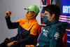 GP GRAN BRETAGNA, Lance Stroll (CDN) Aston Martin F1 Team e Daniel Ricciardo (AUS) McLaren in the FIA Press Conference.
15.07.2021. Formula 1 World Championship, Rd 10, British Grand Prix, Silverstone, England, Preparation Day.
- www.xpbimages.com, EMail: requests@xpbimages.com © Copyright: FIA Pool Image for Editorial Use Only